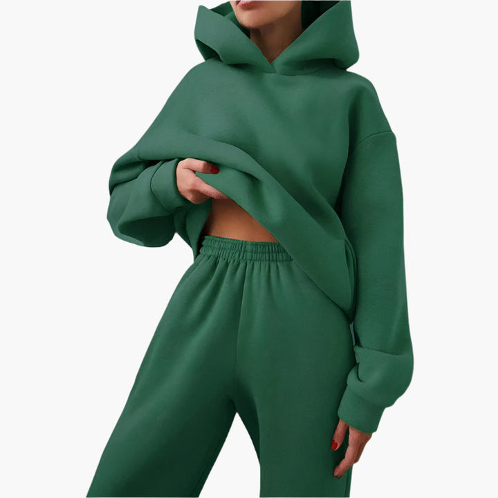Echoarchiv | Oversize Lounge Set Kapuzenpullover und Jogginghose - Komfortabler Freizeitlook