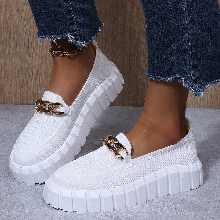 Modische orthopädische Damenschuhe mit PlatEchoarchivusohle