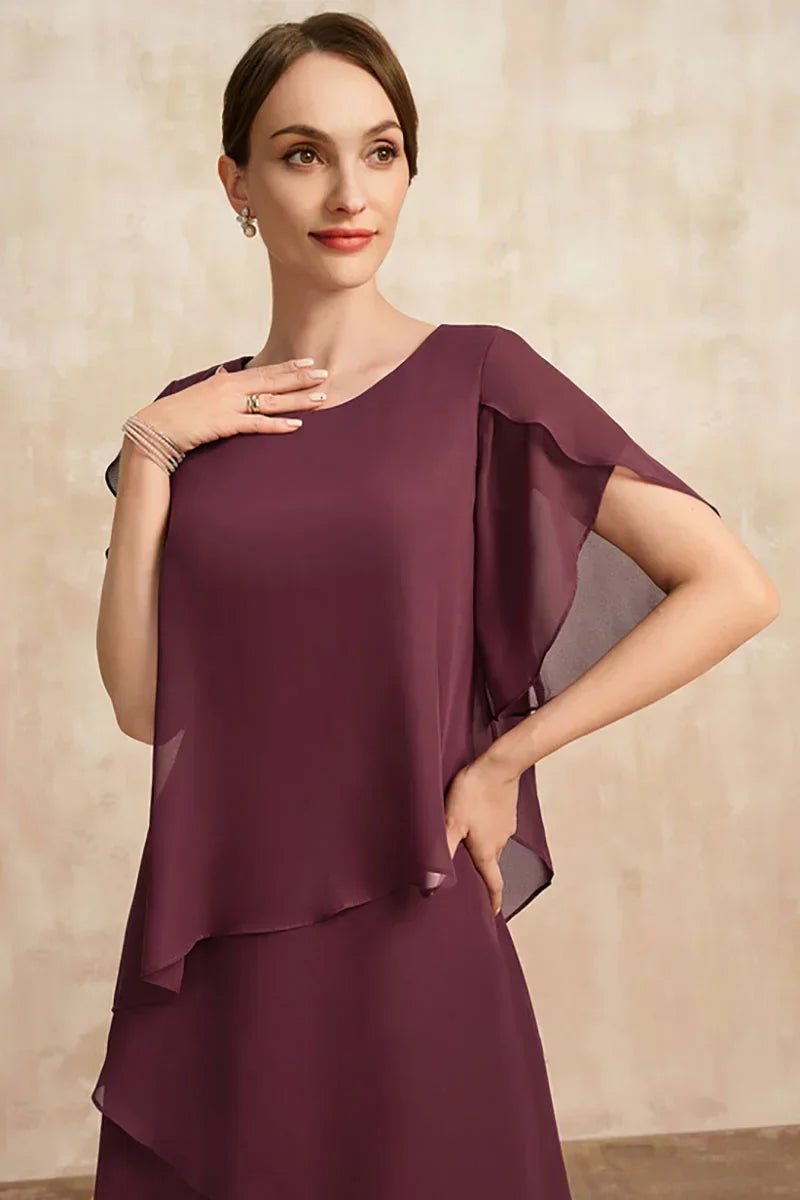 Echoarchiv | Plus Size Gestuftes Midi Kleid