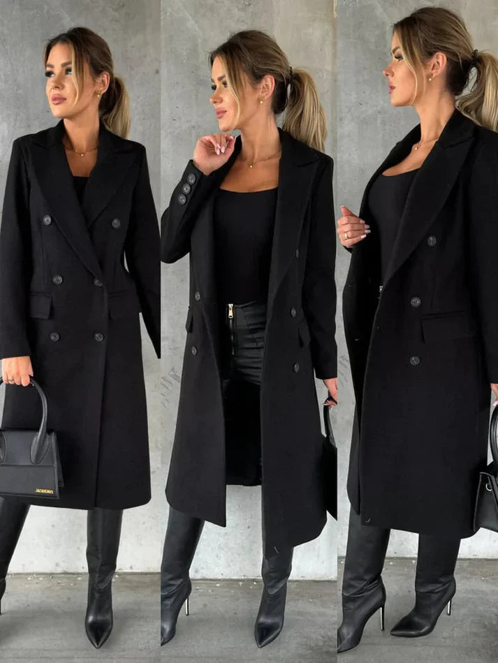 Lange und elegante Winterjacke