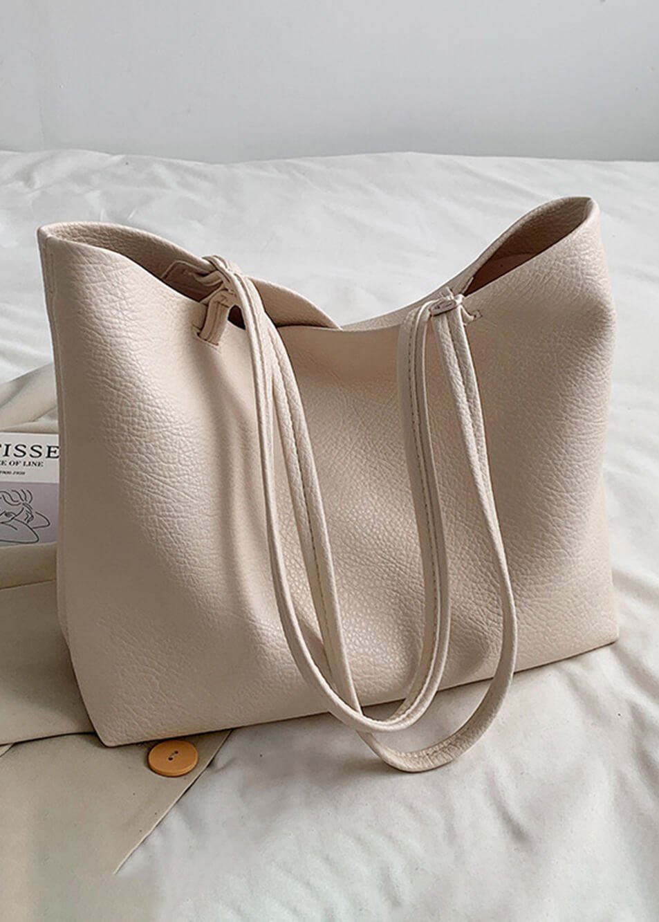 Echoarchiv | Geräumige Damen Schultertasche Aus Weichem Leder