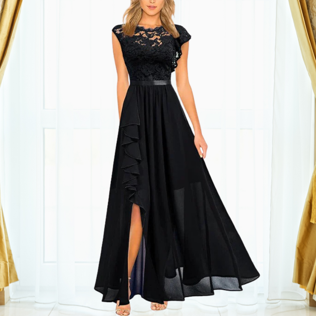 Echoarchiv | Elegantes Spitzen Maxi Kleid