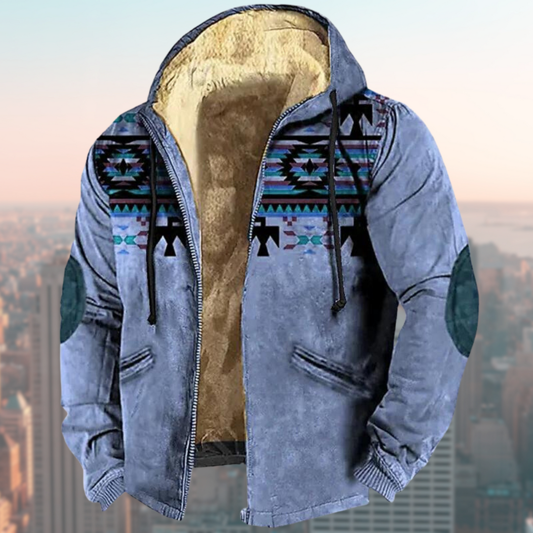 Echoarchiv | Kapuzenjacke mit Tribal Print
