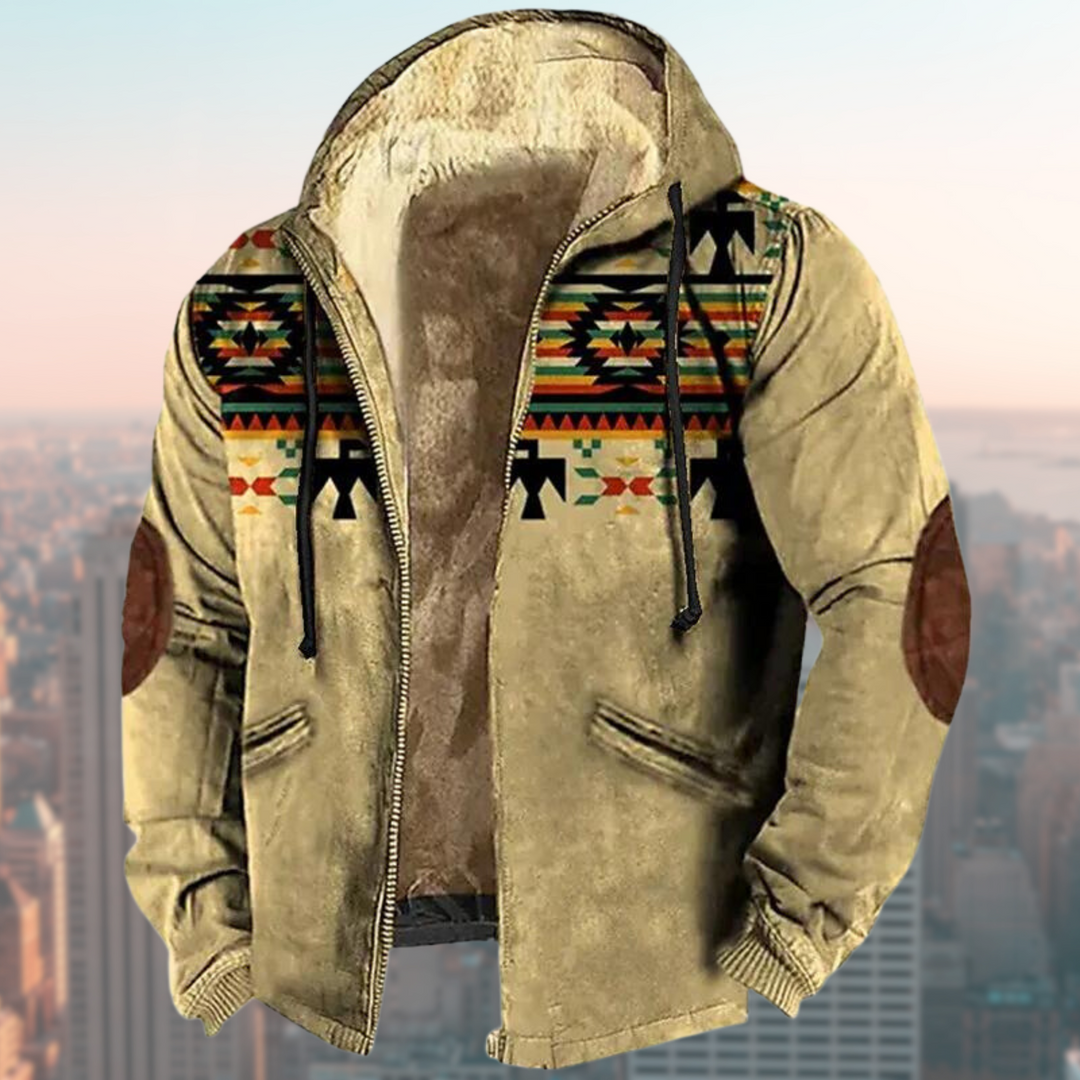 Echoarchiv | Kapuzenjacke mit Tribal Print