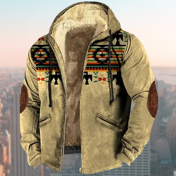Echoarchiv | Kapuzenjacke mit Tribal Print