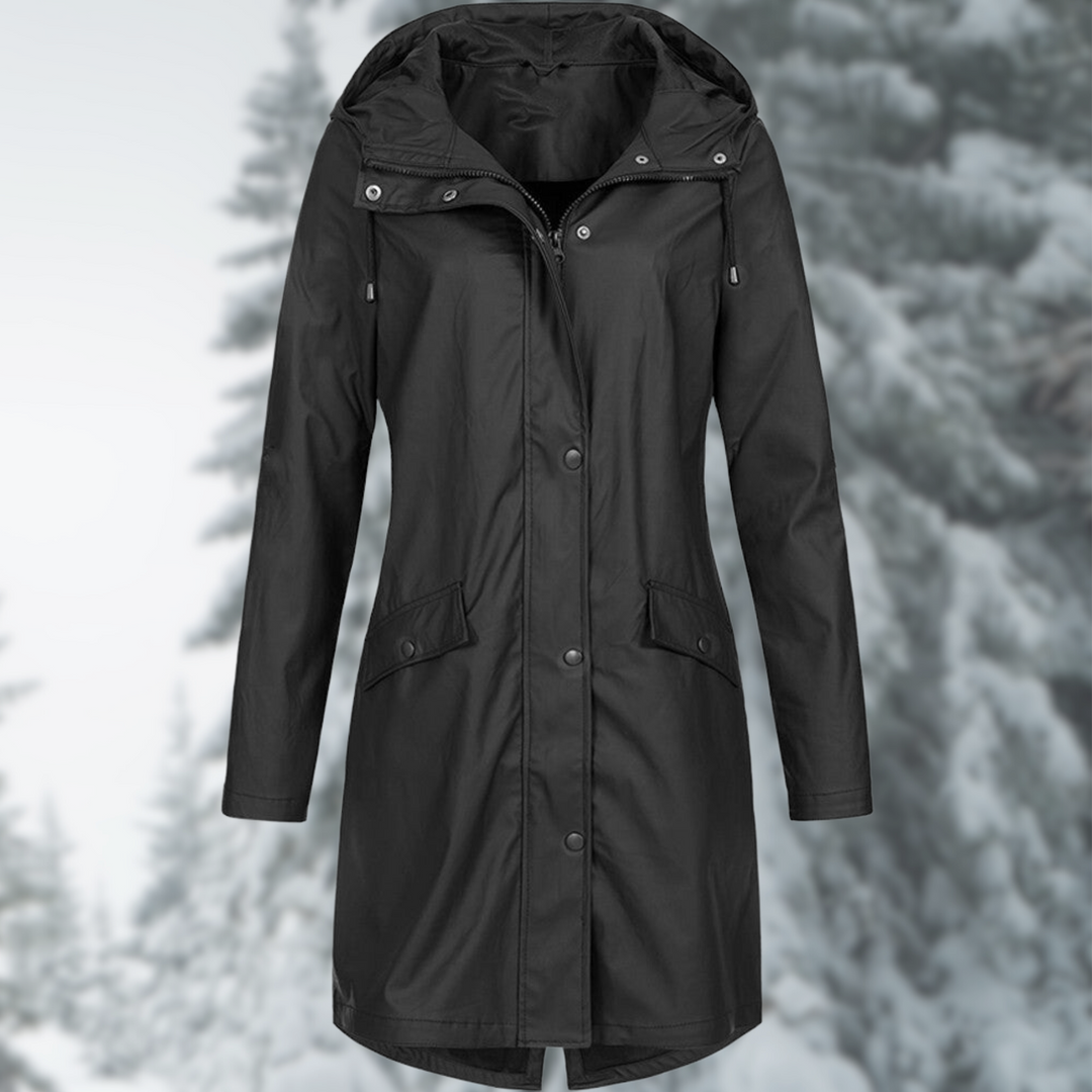 Echoarchiv | Parka mit Kapuze Damen Regenjacke mit Praktischen Taschen