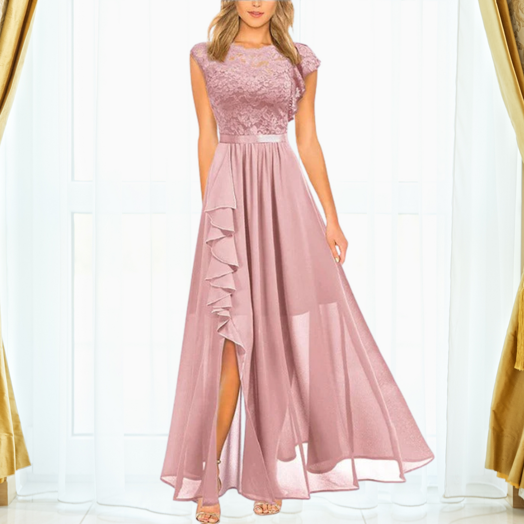 Echoarchiv | Elegantes Spitzen Maxi Kleid