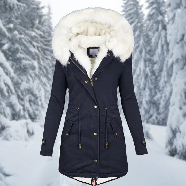 Warme Winterjacke für Damen, Mittellang
