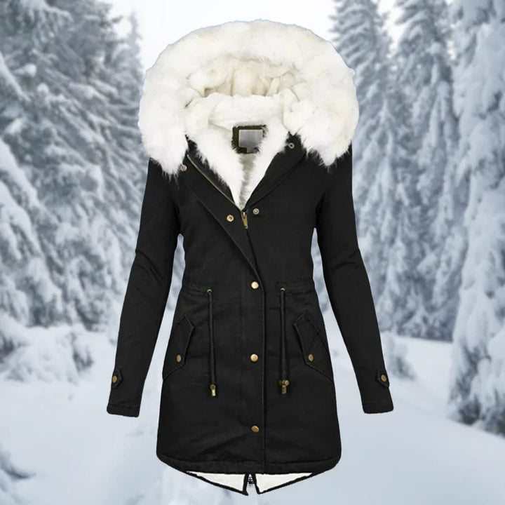 Warme Winterjacke für Damen, Mittellang