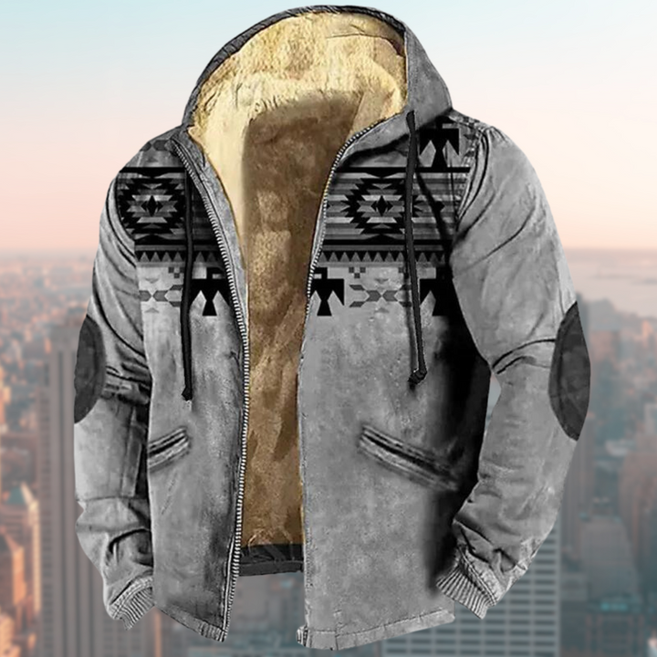 Echoarchiv | Kapuzenjacke mit Tribal Print