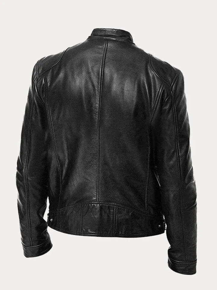 Echoarchiv Herren PU-Jacke in Lederoptik mit Reißverschluss