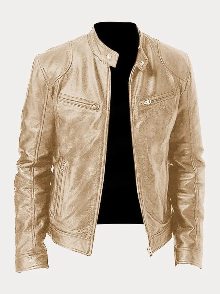 Echoarchiv | Lässige Lederjacke: Zeitloser Stil und Komfort