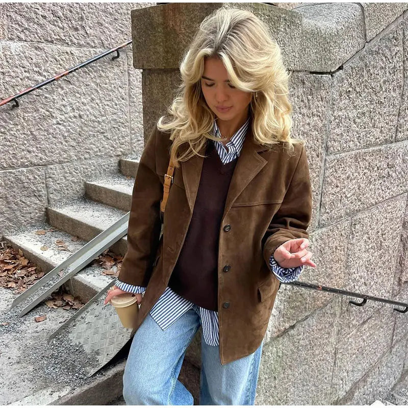 Echoarchiv | Elegante Braune Wild jacke