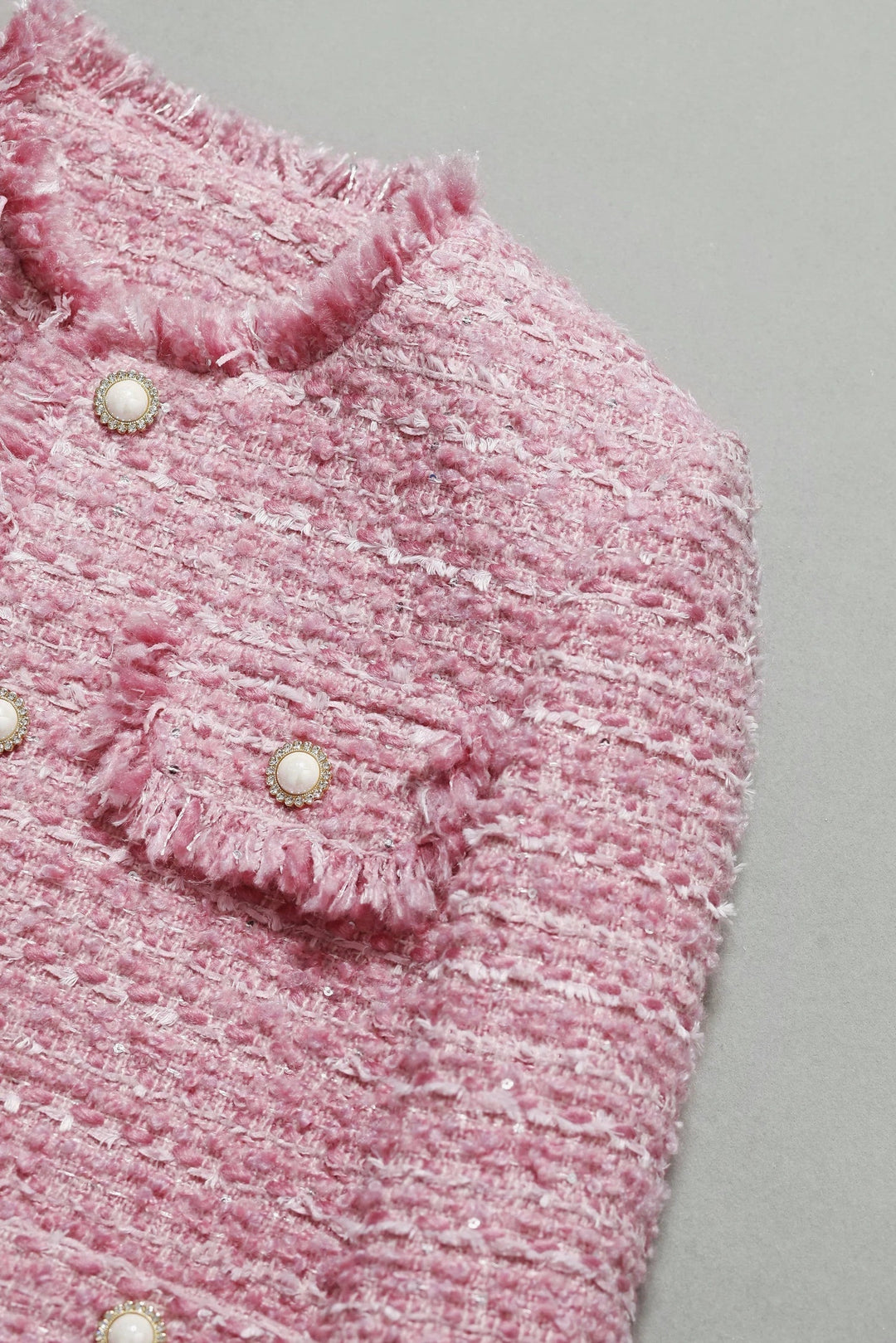 Echoarchiv | Jacke Aus Größem Tweed Herbst/Winter Socialite Quastendesign
