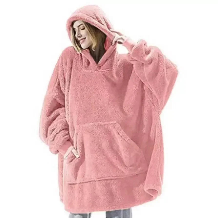 Echoarchiv | Übergroßer Flanell-Decken-Hoodie für Männer & Frauen