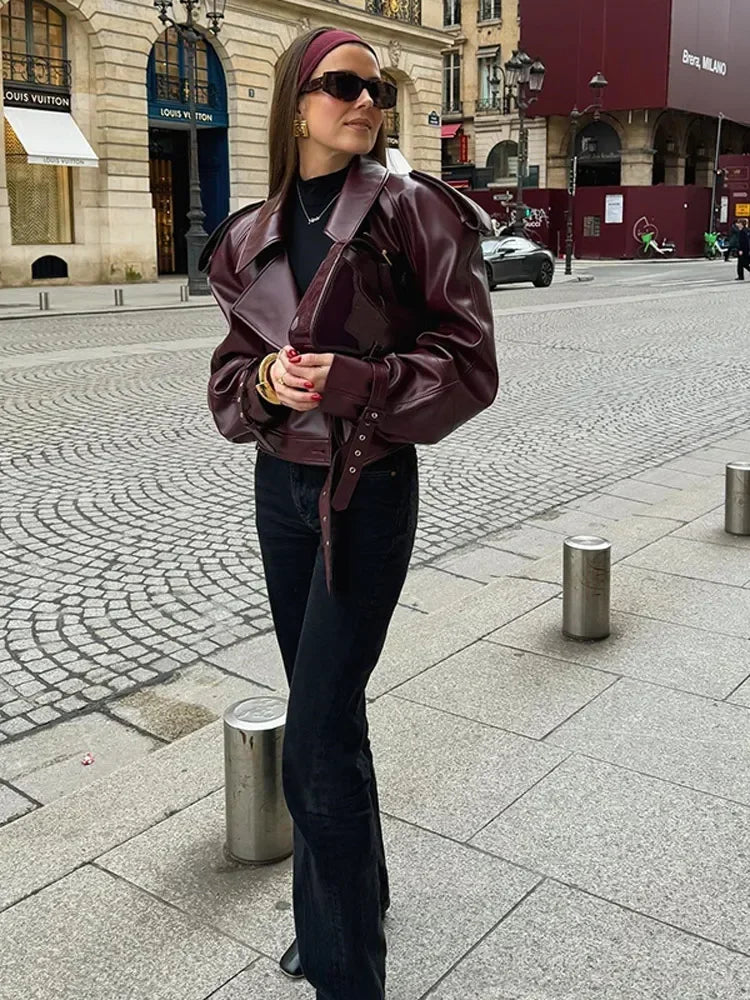 Echoarchiv | Kurze Lederjacke Damen