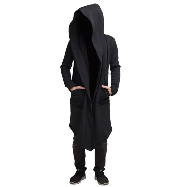 Echoarchiv | Lange Strickjacke Im Gothic Stil mit Kapuze für Herren
