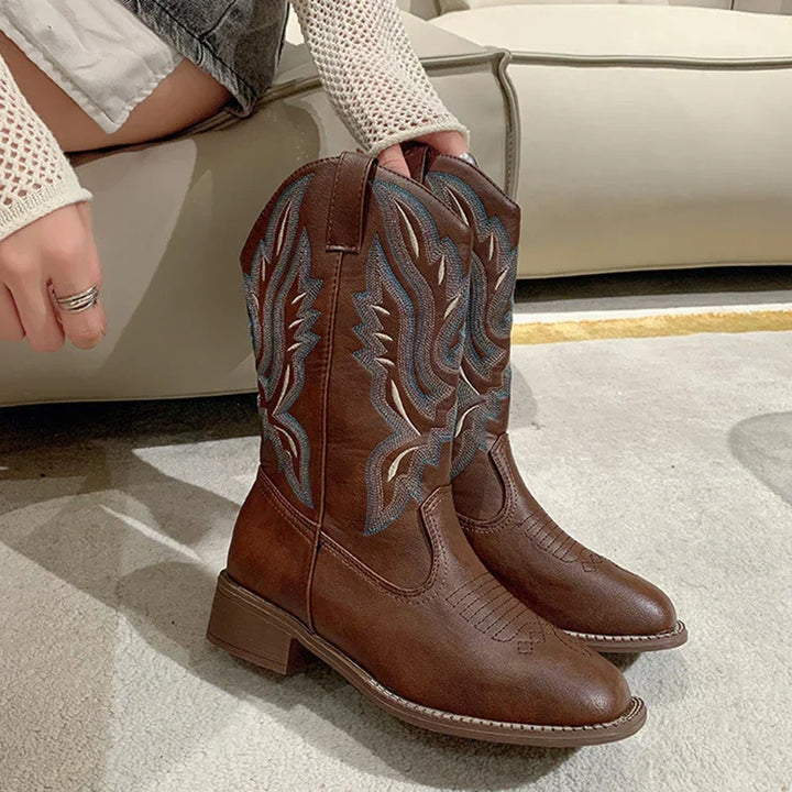 Echoarchiv | Bestickte Cowboystiefel Aus Leder für Damen
