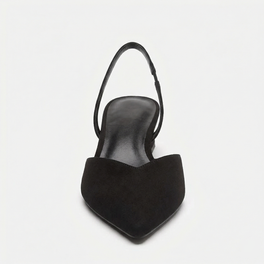 Echoarchiv Damen Slingback Pumps Spitz Geschlossen mit Absatz