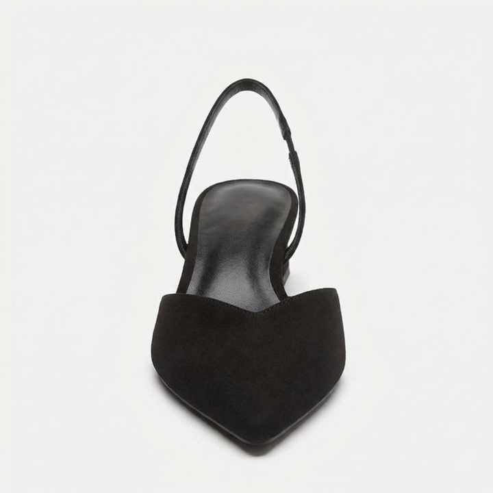 Echoarchiv Damen Slingback Pumps Spitz Geschlossen mit Absatz
