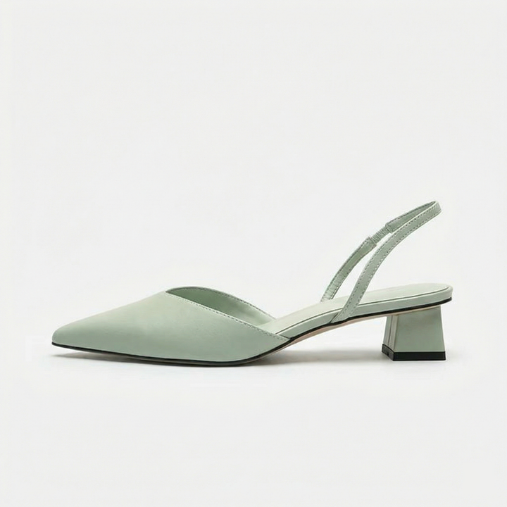 Echoarchiv Damen Slingback Pumps Spitz Geschlossen mit Absatz