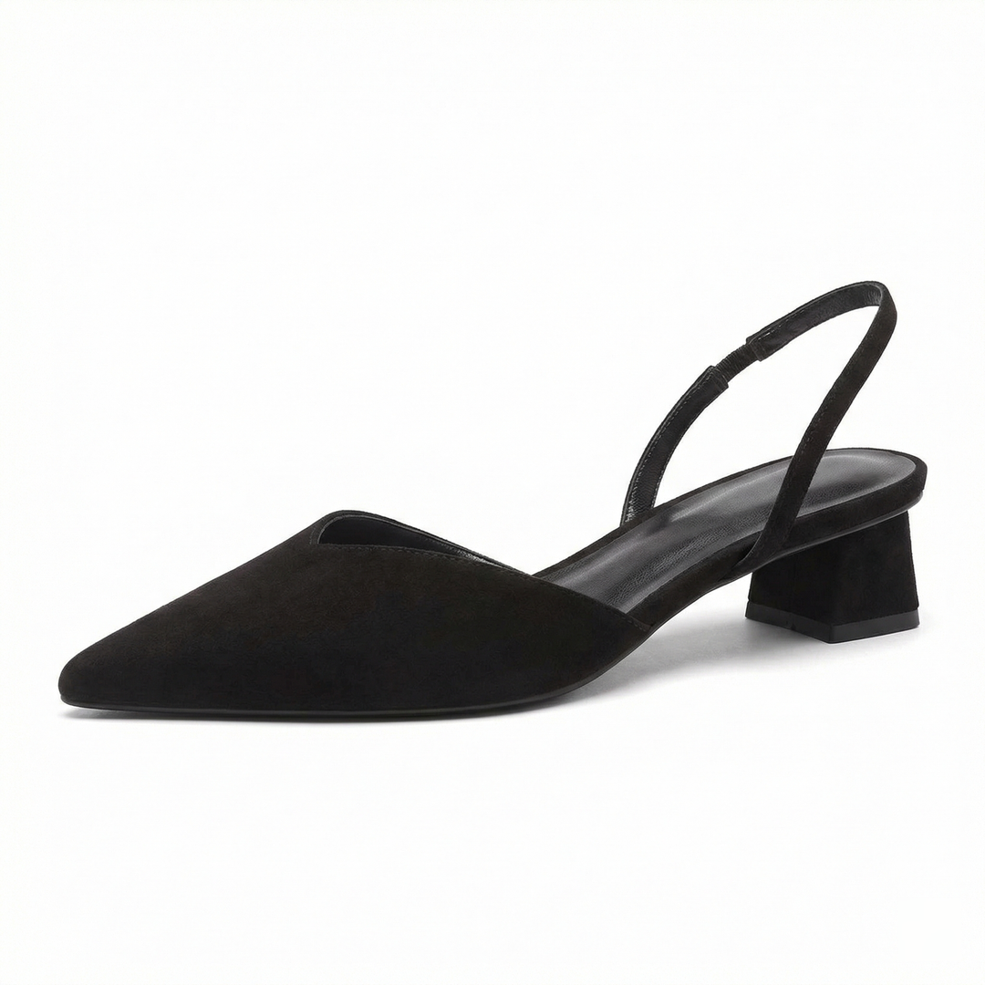 Echoarchiv Damen Slingback Pumps Spitz Geschlossen mit Absatz