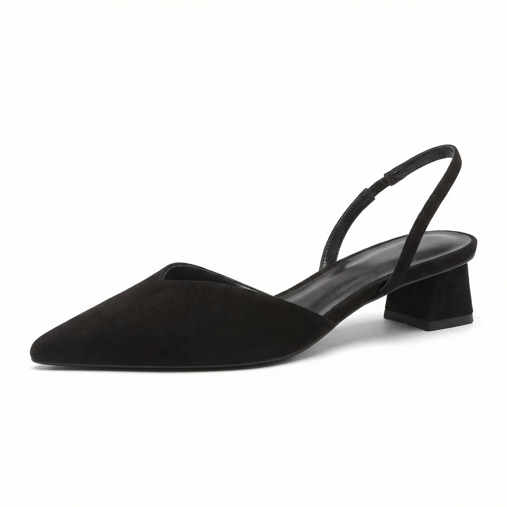 Echoarchiv Damen Slingback Pumps Spitz Geschlossen mit Absatz