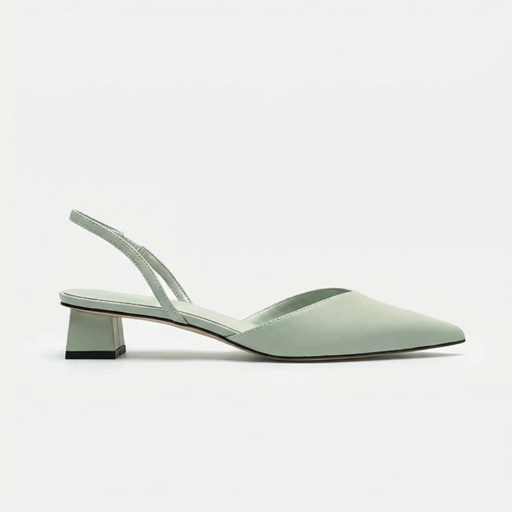 Echoarchiv Damen Slingback Pumps Spitz Geschlossen mit Absatz