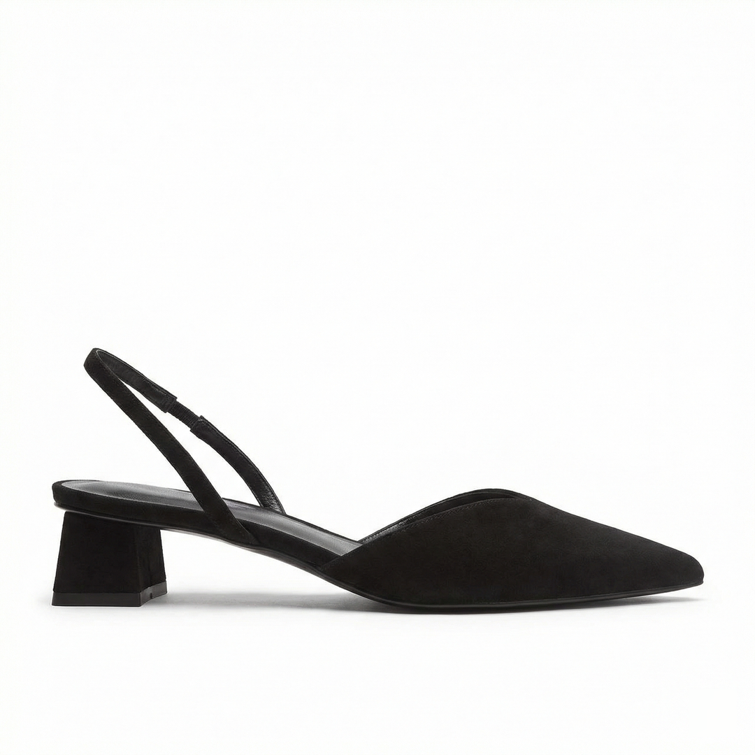 Echoarchiv Damen Slingback Pumps Spitz Geschlossen mit Absatz