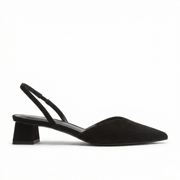 Echoarchiv Damen Slingback Pumps Spitz Geschlossen mit Absatz