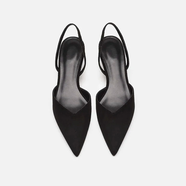 Echoarchiv Damen Slingback Pumps Spitz Geschlossen mit Absatz