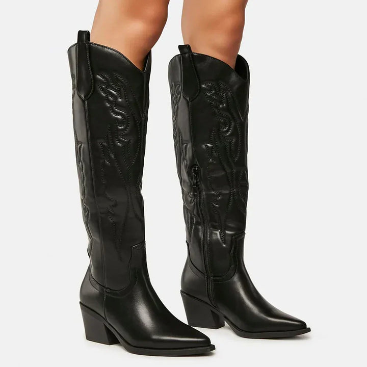 Echoarchiv | Robuste Cowboystiefel Bis Zum Knie