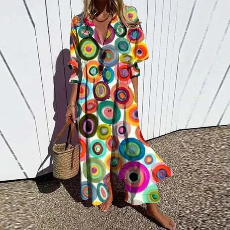 Echoarchiv | Luxuriöses Frühlings-Bohemian-Kleid