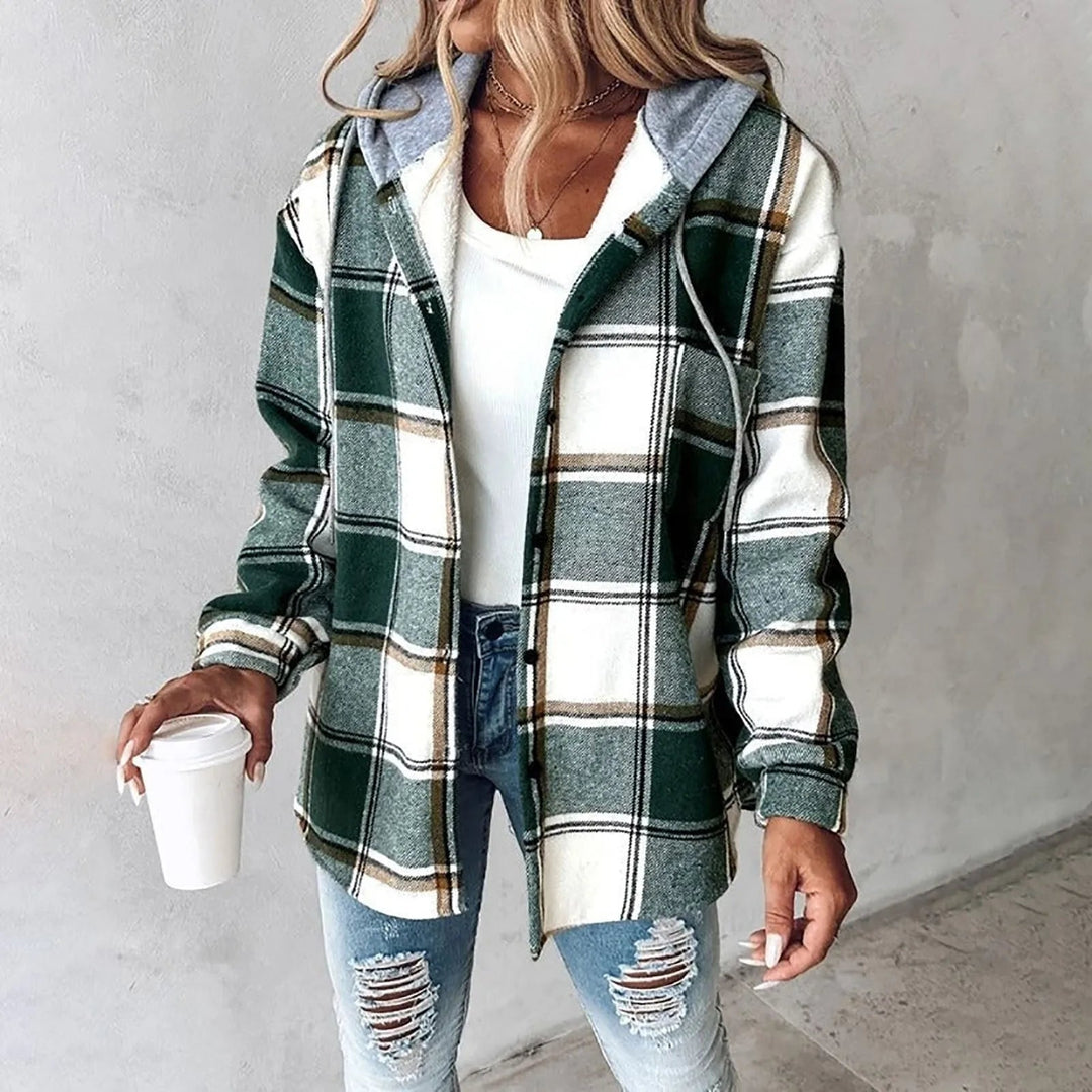 Echoarchiv | Kariertes Komfort-Hoodie