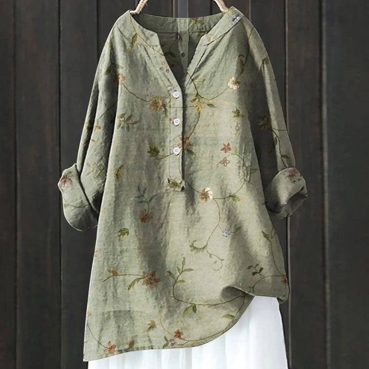 Bequeme Bluse mit Blumenmuster