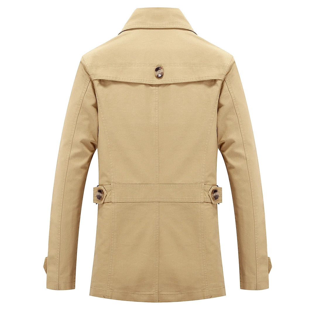Echoarchiv - Stylischer langer Herbst-Trenchcoat für Herren