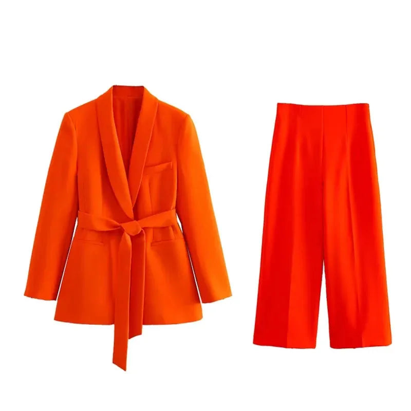 Echoarchiv | Stylisches Blazer Set für Frauen - Blazer Jacke+Hose