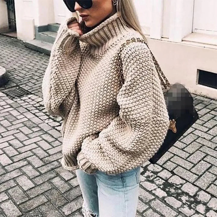 Echoarchiv | Rollkragen Warmer Strickpullover