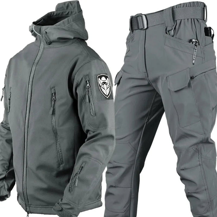 Herren multifunktionale Jacke mit Fleece-Innenfutter und Reißverschluss – Echoarchiv