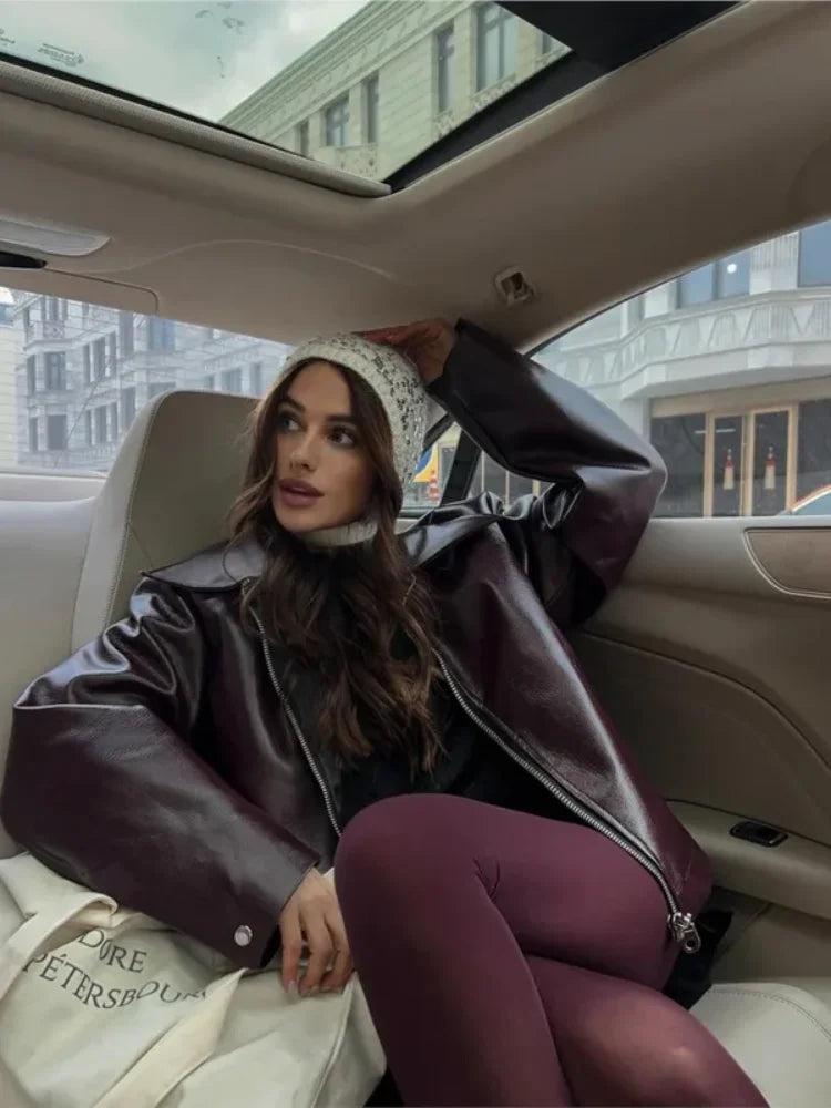 Echoarchiv | Kurze Lederjacke Damen