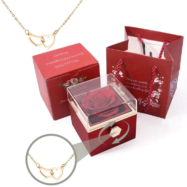 Echoarchiv| Rosenbox mit Halskette perfekt für den Valentinstag