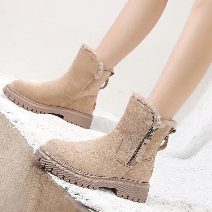 Echoarchiv | Damen Gefütterte Winter-Stiefeletten mit Reißverschluss