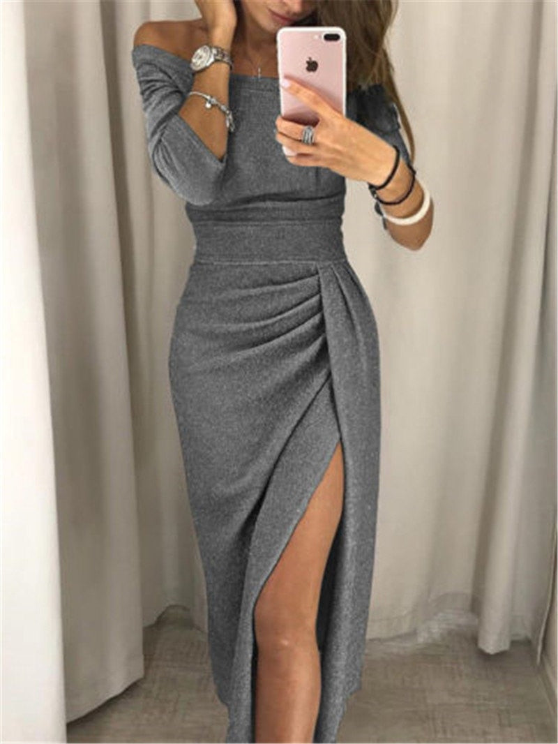 Glänzendes Kleid für Frauen