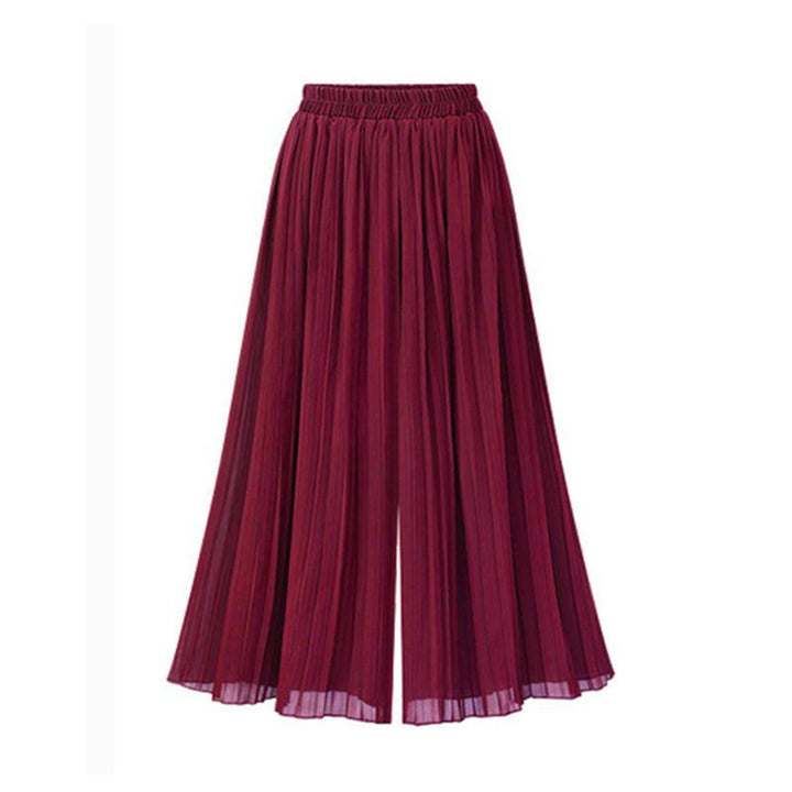 Echoarchiv - Damenhose mit weitem Bein und Mesh-Detail