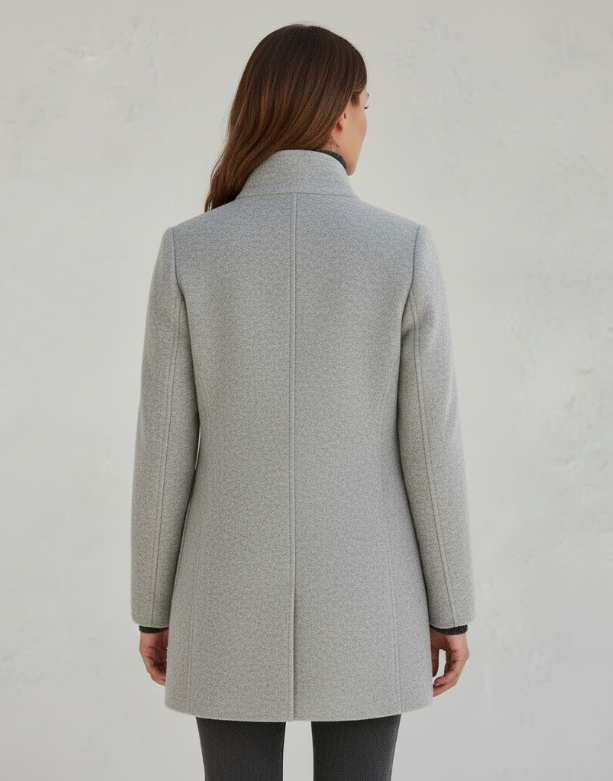 Damen Textil Kurzmantel mit Echoarchivrnem & Elegantem Design | Echoarchiv