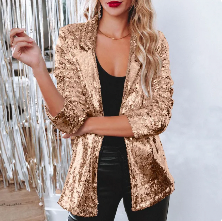Echoarchiv | Glamouröse Pailletten Blazer