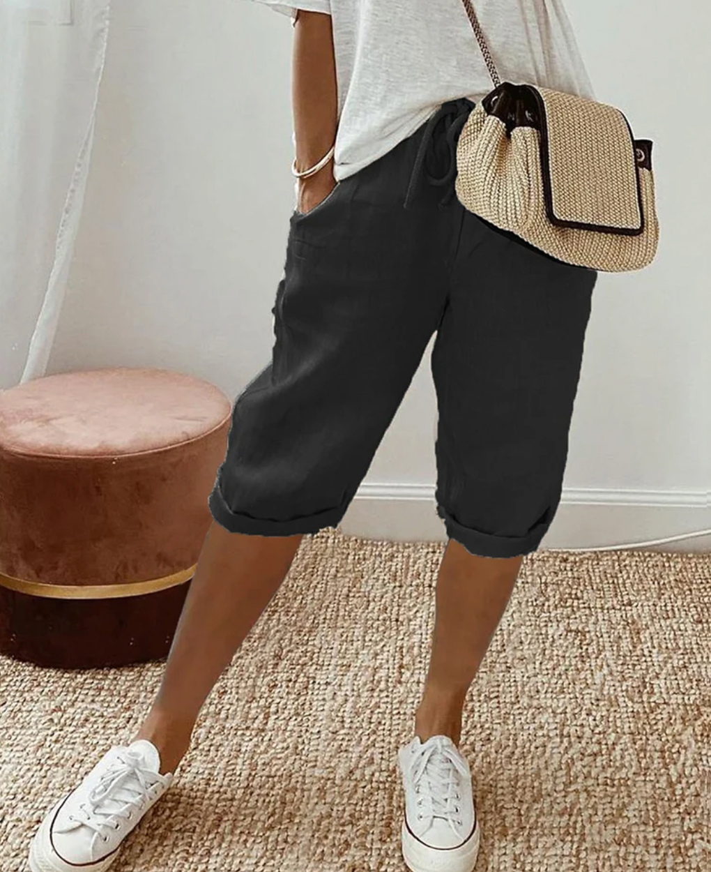 Echoarchiv | Kurze Trendy Modische Kniehose für Damen
