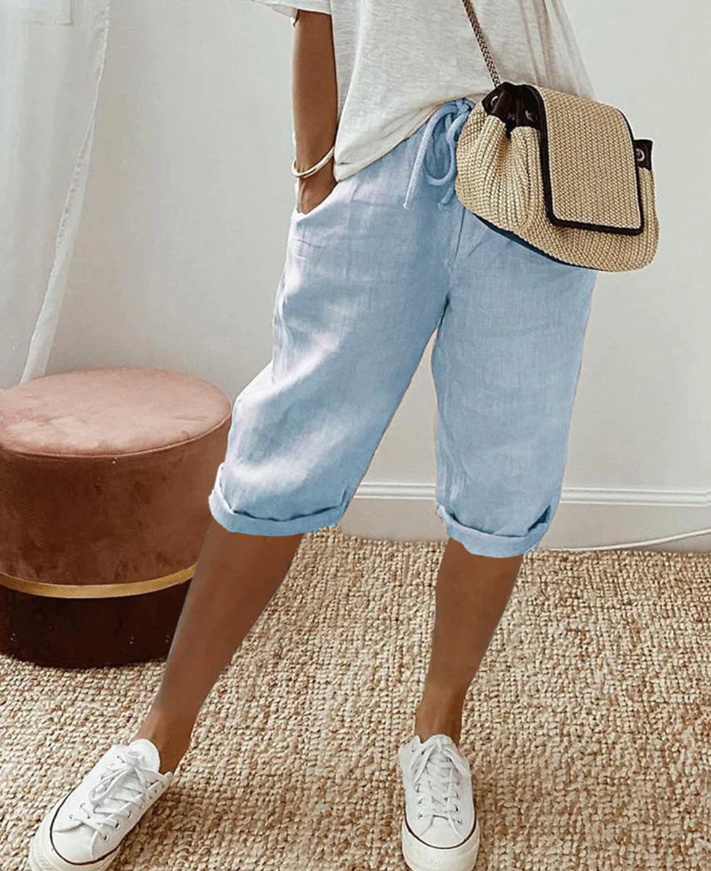 Echoarchiv | Kurze Trendy Modische Kniehose für Damen