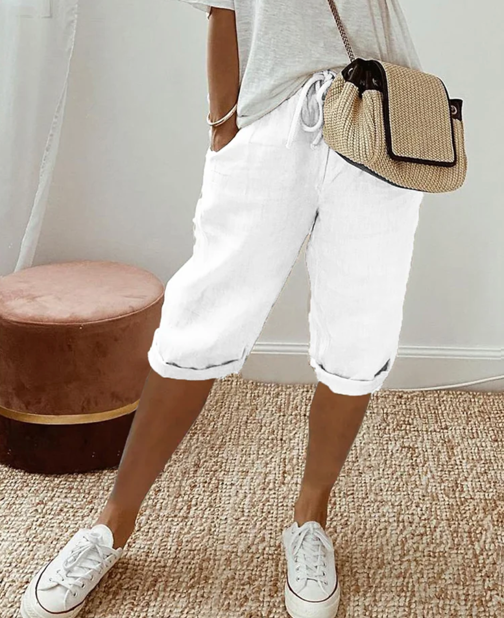 Echoarchiv | Kurze Trendy Modische Kniehose für Damen