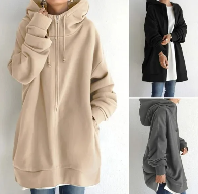 Echoarchiv | Damen-Hoodie mit Reißverschluss für Herbst/Winter